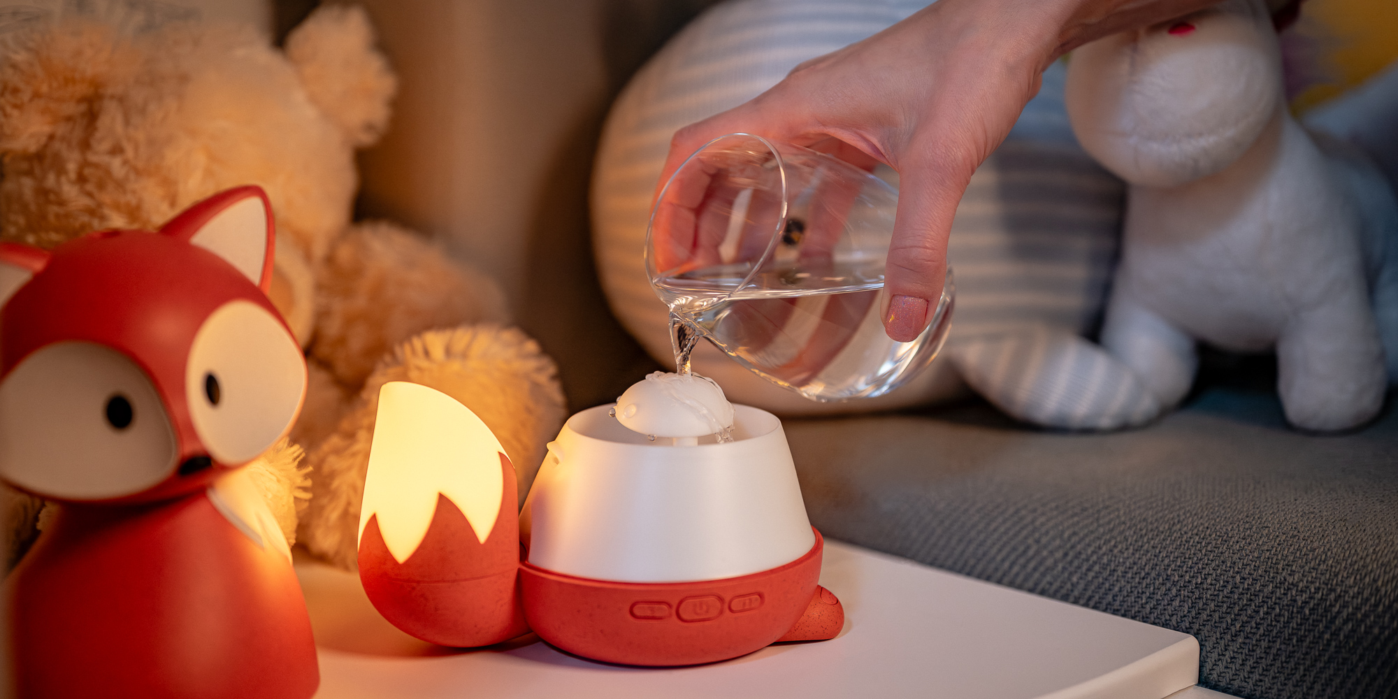 width=100% Dyfuzor zapachowy dla dzieci Humanas Dream Fox - rudy